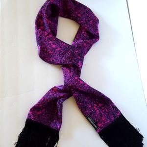 Santo Stefano di Italo Ferretti Silk Fringed Scarf OS 65 Inch X 17 Inch